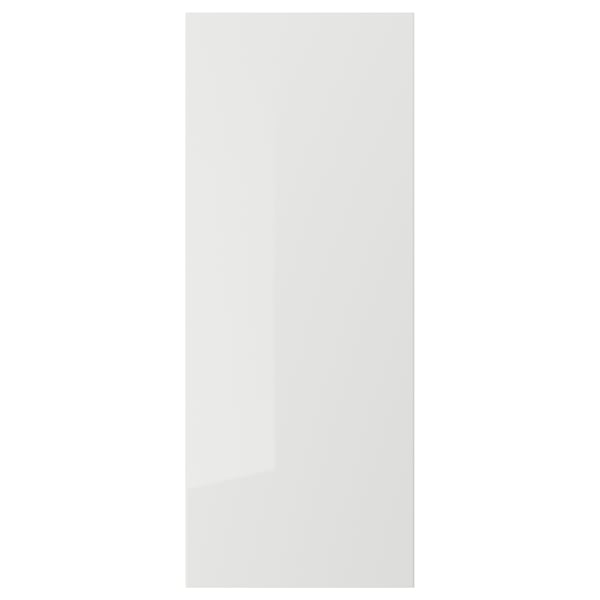 RINGHULT Door, high-gloss light grey, 40x100 cm