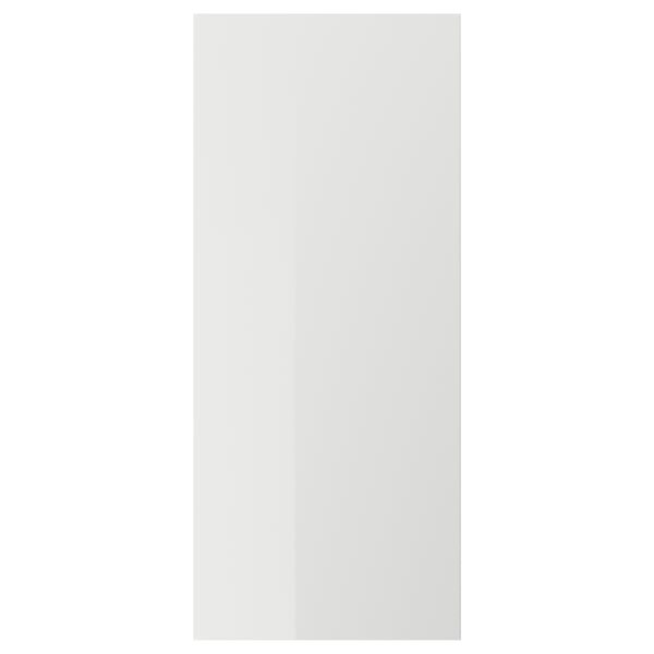 RINGHULT Door, high-gloss light grey, 60x140 cm