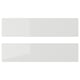 RINGHULT Drawer front, high-gloss light grey, 40x10 cm