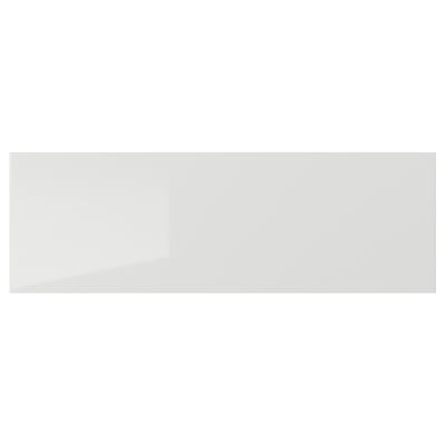 RINGHULT Drawer front, high-gloss light grey, 60x20 cm