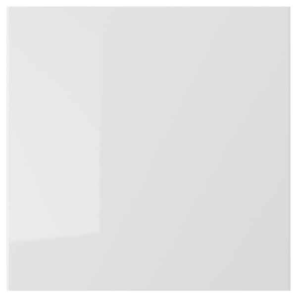 RINGHULT Drawer front, high-gloss light grey, 40x40 cm