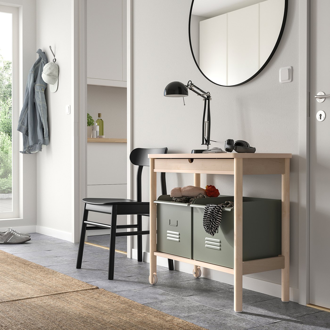 RÖNNINGE trolley, birch, 78x39 cm - IKEA