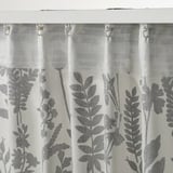 ROTVECKLARE Curtains, 1 pair, white/anthracite, 145x300 cm