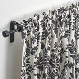 ROTVECKLARE Curtains, 1 pair, white/anthracite, 145x300 cm