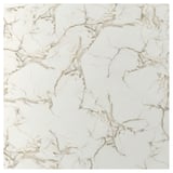 RUNSBÄCK Custom made wall panel, matt white/marble effect high pressure porcelain, 1 m²x2.0 cm
