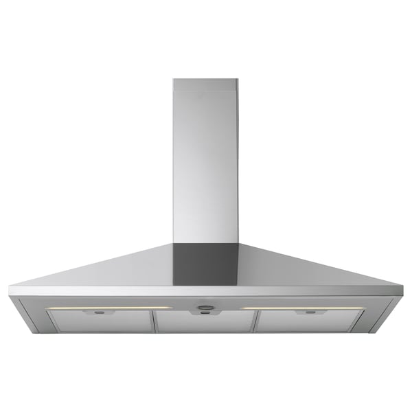 RYTMISK Wall mounted extractor hood, stainless steel, 90 cm
