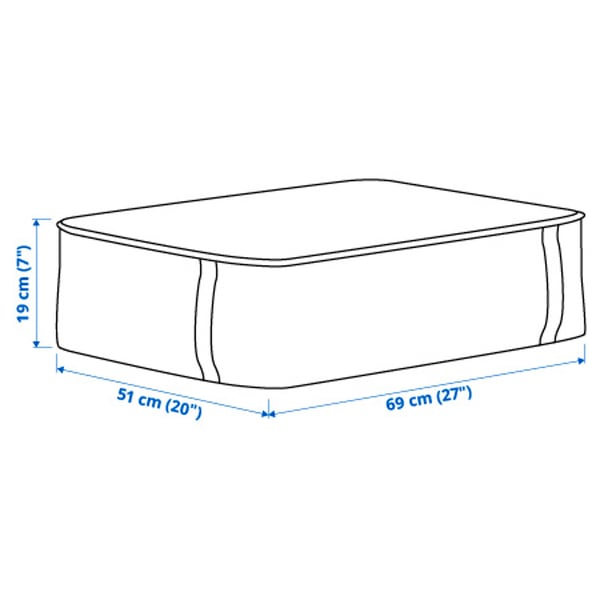 Illustration with measurements for the product: SÄCKKÄRRA.