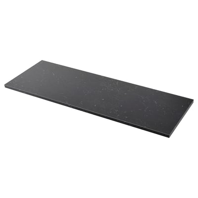 SÄLJAN Worktop, black marble effect/laminate, 186x3.8 cm