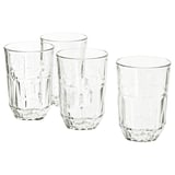 SÄLLSKAPLIG Glass, clear glass/patterned, 39 cl