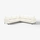 SALTSJÖBADEN Corner sofa, 4-seat, Blekinge white