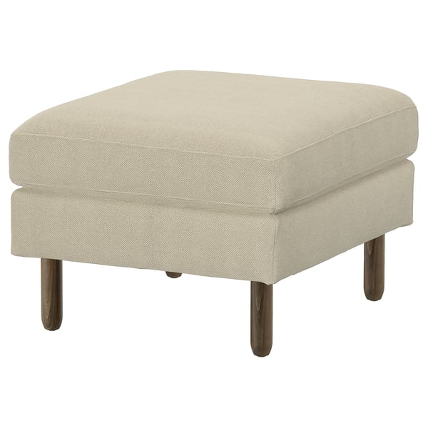 SALTSJÖBADEN Footstool, Fridtuna light beige