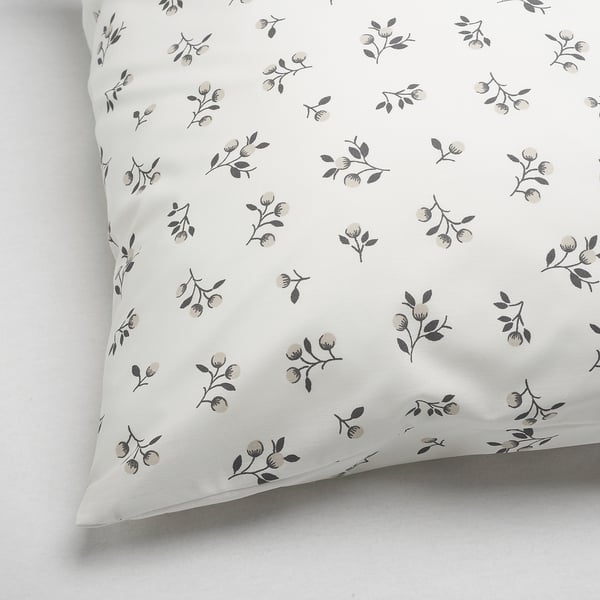 SANDLUPIN pillowcase, floral patterned, 50x80 cm IKEA