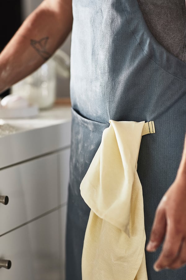 SANDVIVA Apron, blue, 69x85 cm