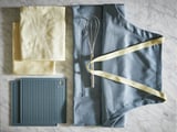 SANDVIVA Apron, blue, 69x85 cm