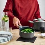 SANDVIVA Pot holder, silicone/dark grey, 18x18 cm