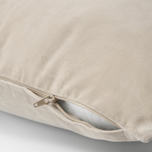 SANELA cushion cover, light beige, 50x50 cm IKEA
