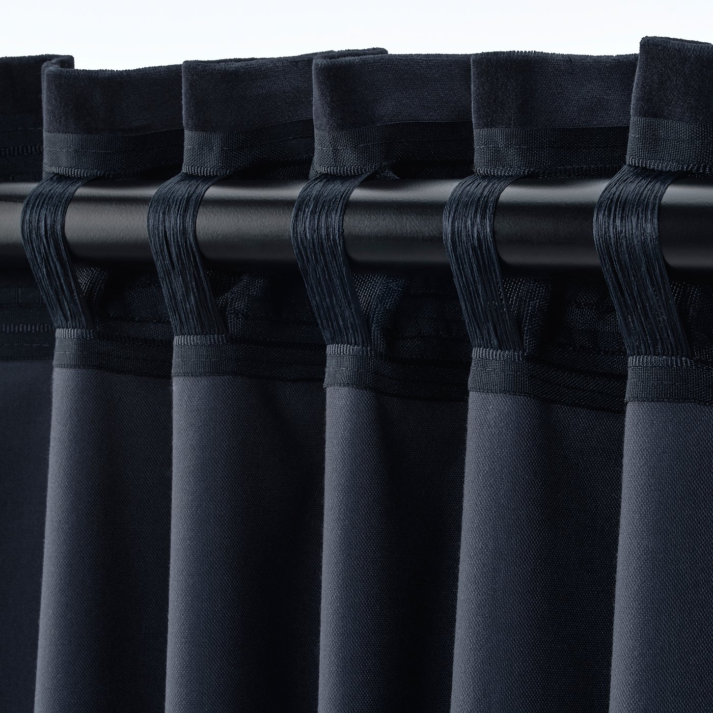 ikea curtains black