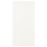 SANNIDAL Door with hinges, white, 60x120 cm