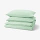 SCHERSMIN Duvet cover and 2 pillowcases, pale green, 240x220/50x80 cm