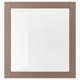 SINDVIK Glass door, light grey-brown/clear glass, 60x64 cm