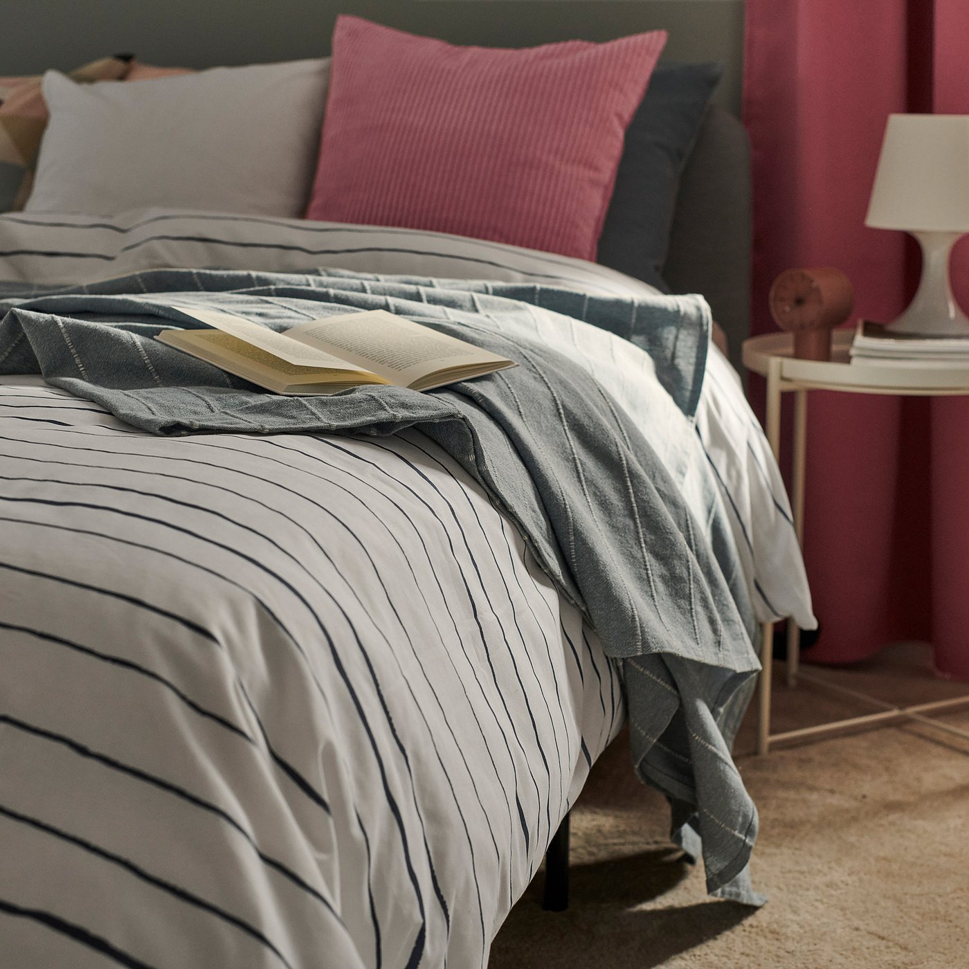 Bedspread, light blue, 150x250 cm 