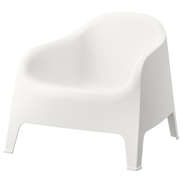 SKARPÖ Armchair, outdoor, white