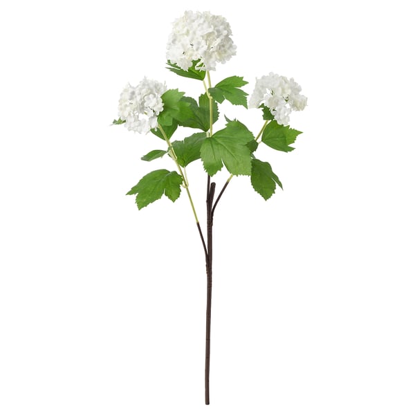 SMYCKA Artificial flower, snowball/white, 60 cm