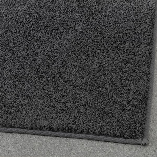 SÖDERSJÖN Bath mat, dark grey, 60x120 cm