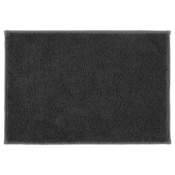 SÖDERSJÖN Bath mat, dark grey, 40x60 cm