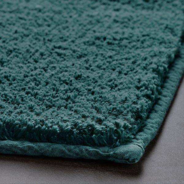 SÖDERSJÖN Bath mat, grey-turquoise, 50x80 cm