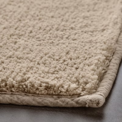 SÖDERSJÖN Bath mat, light beige, 50x80 cm