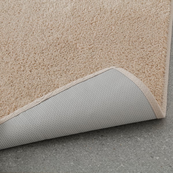 SÖDERSJÖN Bath mat, light beige, 40x60 cm