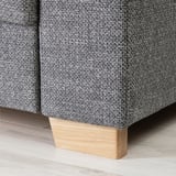 SÖRVALLEN Corner sofa, 4-seat, with open end, left/Lejde grey/black