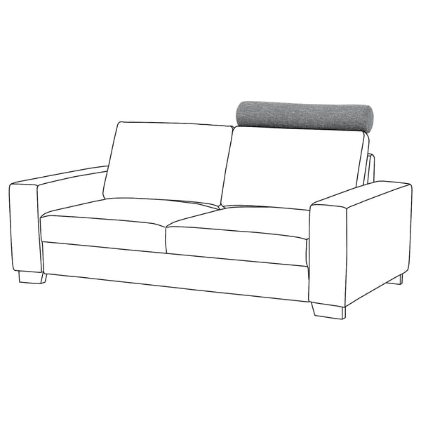 SÖRVALLEN Headrest, Lejde grey/black