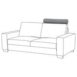 SÖRVALLEN Headrest, Lejde grey/black