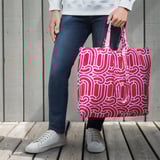 SÖTRÖNN Carrier bag, pink/red, 45x36 cm