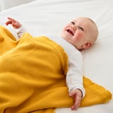 SOLGUL Blanket, dark yellow, 70x90 cm