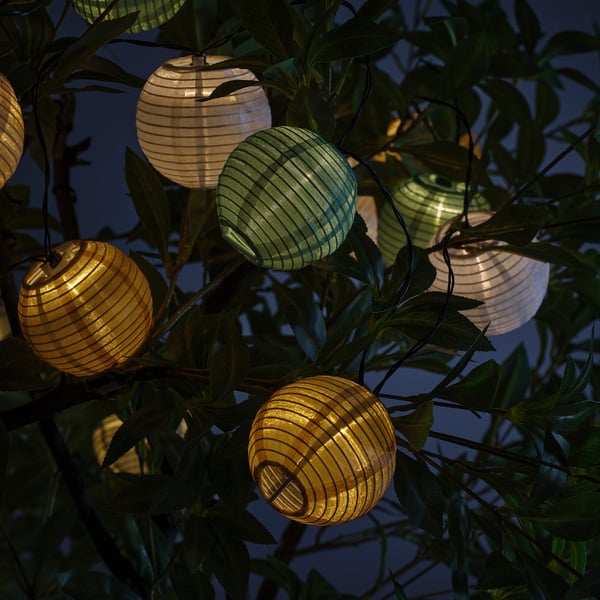 SOLVINDEN LED lighting chain with 24 lights, outdoor/solar-powered multicolour