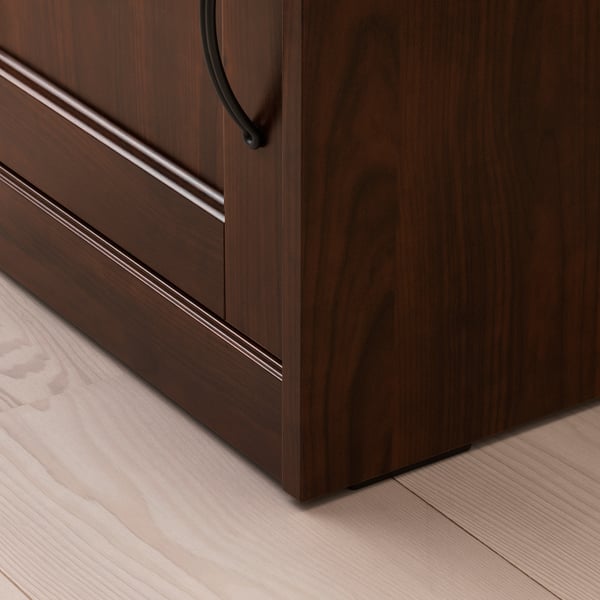 SONGESAND Bedside table, brown, 42x40 cm