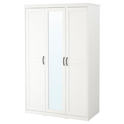 SONGESAND Wardrobe, white, 120x60x191 cm