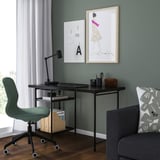 SPÄND Table leg with storage, black