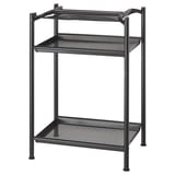 SPÄND Table leg with storage, black