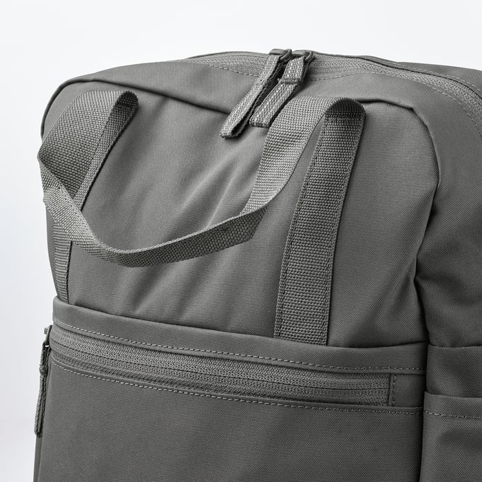 STARTTID backpack, grey, 27x9x38 cm/12 l IKEA