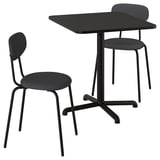 STENSELE / ÖSTANÖ Table and 2 chairs, anthracite anthracite/Remmarn dark grey, 70x70 cm