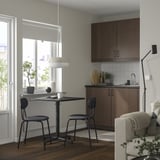 STENSELE / ÖSTANÖ Table and 2 chairs, anthracite anthracite/Remmarn dark grey, 70x70 cm