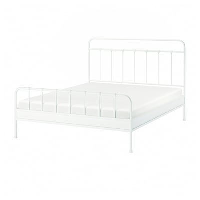 STJÄRNÖ Bed frame, white/Leirsund, 180x200 cm