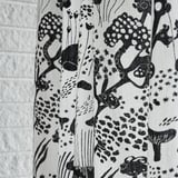 STOCKHOLM 2025 Curtains, 1 pair, white/black/with heading tape, 145x300 cm