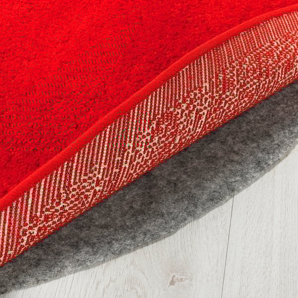 STOENSE Rug, low pile, red, 195 cm
