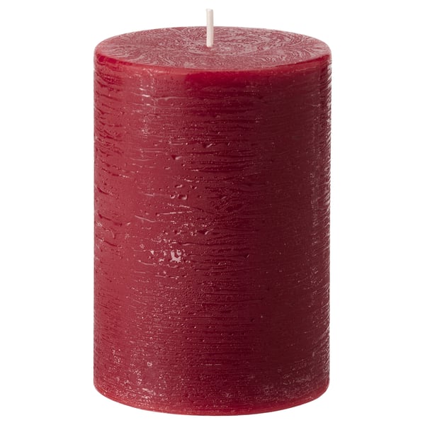 STÖRTSKÖN Scented pillar candle, Berries/red, 30 hr