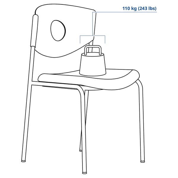 STOLJAN Conference chair, black/black